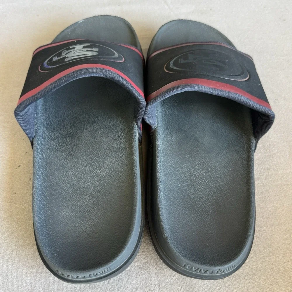 Size 11 - Nike Offcourt NFL San Francisco 49ers Slides Black/Red DD0504-001